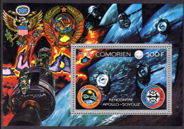 Comoro Islands 1975 Apollo-Soyuz Souvenir Sheet Unmounted Mint. - Comores (1975-...)