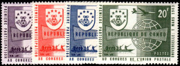 Congo Kinshasa 1963 1st Participation In UPU Congress  Unmounted Mint. - Nuovi