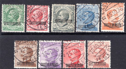 Castelrosso 1922 Stamps Of Italy Set Fine Used (15c Unused). - Castelrosso