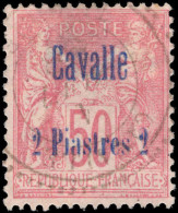Cavalle 1893-1900 2pi On 50c Rose Fine Used. - Ongebruikt