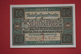 Germany -10 Mark Reichsbanknote Berlin, Den 6. Februar 1920 - 10 Mark