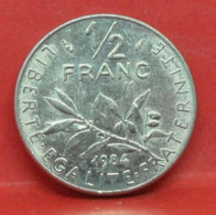 50 Centimes Semeuse 1984 - SPL - Pièce Monnaie France - Article N°1066 - 50 Centimes