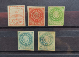 01 - 23  // Argentina - Argentine - Old Stamps - Lot Avec N° 4 - 5 - 6 - 7 X 2 - Value : 100 Euros - Ongebruikt