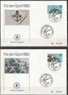 BRD FDC 1983 Nr.1172-1173 Sporthilfe Turnfest, WM Moderner Fünfkampf ( D 6241 )günstige Versandkosten - 1981-1990