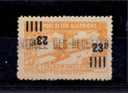 ALGERIE - COLIS POSTAUX - N°196"a" DOUBLE SURCHARGE DONT UNE RENVERSEE - XX MNH TTB - Colis Postaux