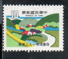 CHINA REPUBLIC CINA TAIWAN FORMOSA 1979 PROTECTION OF THE ENVIRONMENT RURAL LANDSCAPE 10$ MNH - Unused Stamps