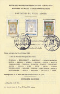 ALGERIA ALGERIE - 1984 ALGIERS FOUNTAINS WATER - OFFICIAL PHILATELIC BROCHURE NOTICE FOLDER - FDC DOCUMENT - RARE - Water