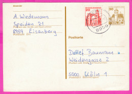 295760 / Germany BRD Berlin 1980 - 20+30 Pf. (Burg Ludwigstein Werratal) Schloss Pfaueninsel Berlin , Seeg -Köln PSC - Postcards - Used