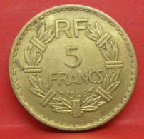 5 Francs Lavrillier 1946 - TTB+ - Pièce Monnaie France - Article N°1100 - 5 Francs