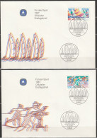 BRD FDC 1987 Nr.1310-1311 Sporthilfe Segel-WM Kiel, Nordische Ski-WM Oberstdorf(d 6640)günstige Versandkosten - 1981-1990