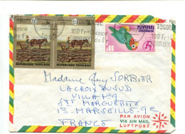 Rép. Togolaise - Affranchissement Sur Lettre - O.I.T. / Art KLODT (peintre Russe) / Agriculture / Perroquet - Togo (1960-...)