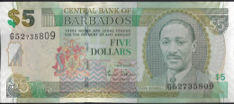 BARBADES - 5 Dollars 2007 UNC - Barbados