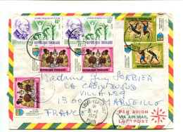 Rép. Togolaise - Affranchissement Sur Lettre - LEPRE / R. FOLLEREAU / PIONNIERS / AGRICULTURE - Togo (1960-...)