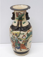 -JOLI ANCIEN VASE PORCELAINE NANKIN CHINE Début XXe Scènes De Bataille Déco   E - Sonstige & Ohne Zuordnung