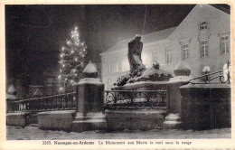 BELGIQUE - NASSOGNE EN ARDENNE - Le Monument Aux Morts La Nuit  - Editeur Mme Bernard Houssiaux - Carte Postale Ancienne - Nassogne