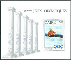 ZAIRE 1984 - 1 Sheet - MNH - Olympics - Canoeing - Canoe - Canoa-kayak - Kayaking - Kanu - Los Angeles - JO - Canoa