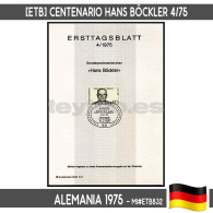 D0104# Alemania 1975 [ETB] Centenario De Hans Böckler (N) MI#ETB832 - Andere & Zonder Classificatie