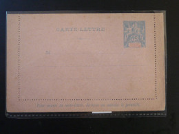 Entier Postal Carte Lettre Type Sage 25c Bleu N°21 St-Pierre Et Miquelon (ex 5) - Storia Postale