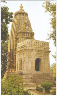 India Khajuraho Temples MONUMENTS - ADINATH Temple Of The Eastern Group Picture Post CARD New As Per Scan - Hinduismo