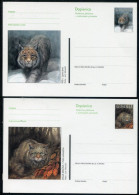 SLOVENIA 1998 Mammalss. Stationery Cards, Unused.   Michel P55-56 - Slovénie