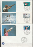 Berlin FDC 1988 Nr.801 - 803 Olympische Spiele Calgary, Seoul  ( D 6951 )  Günstige Versandkosten - 1981-1990