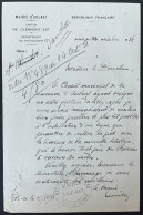 DOCUMENT PUY DE DOME / AULNAT 1928  INSTALLATION D'UNE LIGNE TELEGRAPHIQUE - Manuscrits