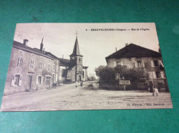 BROUVELIEURES. Rue De L’eglise. CARTE RARE - Brouvelieures