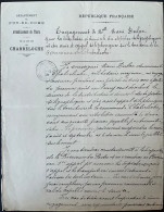 DOCUMENT PUY DE DOME / CHABRELOCHE 1918  DISTRIBUTION A DOMICILE DES DEPECHES TELEGRAPHIQUES - Manuscrits
