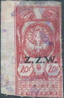 POLONIA-POLAND-POLSKA,1928 Revenue Stamp Governmental Tax Fiscal 20 Zlote,Imperf,Overprint(Z.Z.W.)Very Old And Rare - Fiscale Zegels