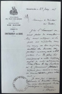 DOCUMENT PUY DE DOME / CHATEAUNEUF LES BAINS 1928 PORT DES DEPECHES - Manuscrits