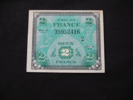 2 Francs - DRAPEAU FRANCE - Billet Du Débarquement -  Sans Série  **** EN ACHAT IMMEDIAT ****. - 1944 Flagge/Frankreich