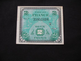 2 Francs - DRAPEAU FRANCE - Billet Du Débarquement -  Sans Série  **** EN ACHAT IMMEDIAT ****. - 1944 Drapeau/Francia