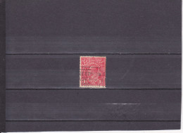 GEORGE V / OBLITERE / DENT 14 / SANS FIL. / 1 1/2 ROUGE / N° 49 YVERT ET TELLIER / 1924 - Used Stamps