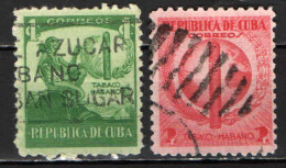 CUBA - 1939 - INDIANO D'AMERICA E SIGARO CUBANO - USATI - Gebraucht