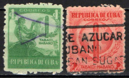 CUBA - 1939 - INDIANO D'AMERICA E SIGARO CUBANO - USATI - Used Stamps