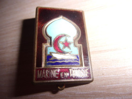 Insigne Marine En Tunisie - Marine Nationale - Base Navale - Navy