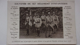 LE 412 EME REGIMENT D' INFANTERIE MILITAIRE GUERRE 14 18 NOYON VIERZY VILLEMONTOIRE  L' AILETTE BEZONVAUX COTE POIVRE.. - War 1914-18