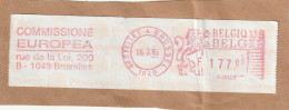 Belgique Belgie - 1995 - Mechanical Franquing (EMA) Commissione Europea - Bruxelles - Coil Stamps