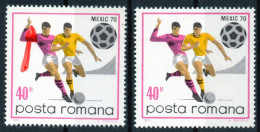 RUMANIA / ROMANIA  Año 1970 Error Yvert Nr. 2539 Usado Palma Del Jugador Acortada - Varietà & Curiosità