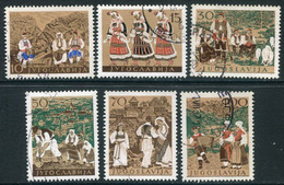 YUGOSLAVIA 1957 National Costumes, Used.  Michel 827-32 - Gebraucht