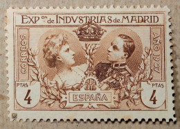 1907 Spanien Mi.AI F (gez. 11+1/2), 4Pta /* - Nuevos