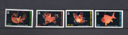 Hong Kong 1984 Set Fish/Lampions Stamps (Michel 431/34) Nice MNH - Unused Stamps