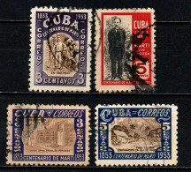 CUBA - 1953 - Centenary Of Birth Of Jos'e Marti - USATI - Usados