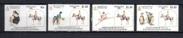 Hong Kong 1984 Set Horses/Jockeyclub Stamps (Michel 435/38) Nice MNH - Neufs