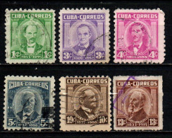 CUBA - 1954 - Portraits - USATI - Used Stamps