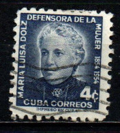 CUBA - 1954 - Cent. Of The Birth Of Maria Luisa Dolz, Educator And Defender Of Women’s Rights - USATO - Usati