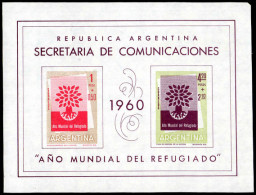 Argentina 1960 World Refugee Year Souvenir Sheet Unmounted Mint. - Ungebraucht