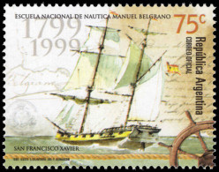 Argentina 1999 Bicentenary Of Manuel Belgrano Naval Academy Unmounted Mint. - Neufs