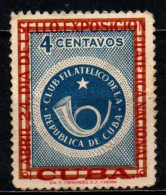 CUBA - 1957 - Emblem Of Philatelic Club Of Cuba - USATO - Usados