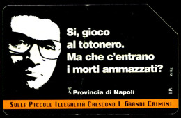 G 819 C&C 2887 SCHEDA TELEFONICA USATA ILLEGALITA' TOTONERO VARIANTE PUNTI OCR 2^A QUALITA' PIEGATA - [3] Errores & Variedades